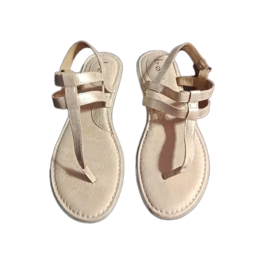 BOC Escapade Size 10M Rose Gold Flat Ankle Strap Sandal Z53370